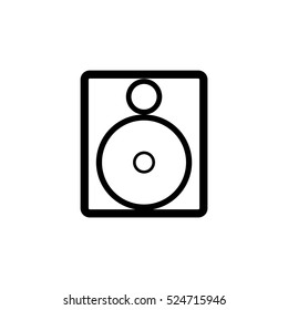 Music Icon on the White Background. speaker
