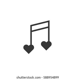 music icon on white background