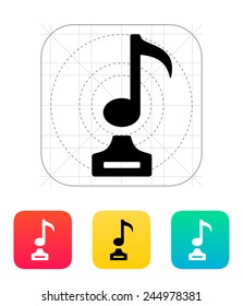 Music icon on white background.Vector illustration.