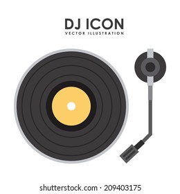 music icon over white background vector illustration
