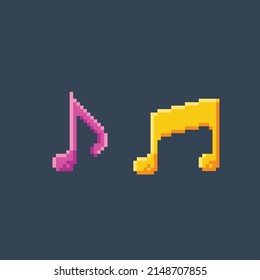icono de música en el estilo de píxel