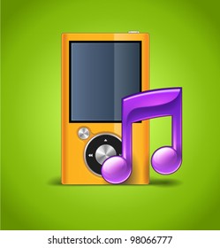 Music Icon With Player