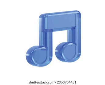 Music icon rendering transparent element