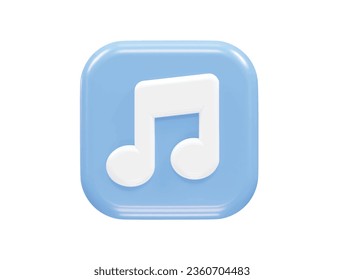 Music icon rendering transparent element