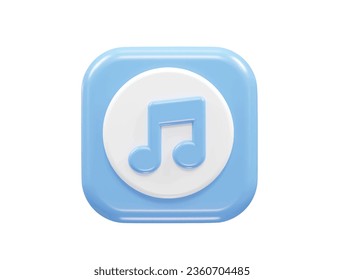 Music icon rendering transparent element