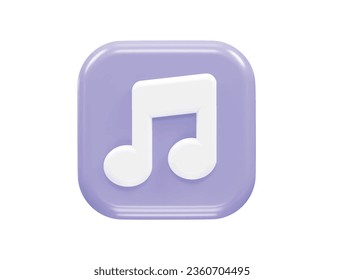 Music icon rendering transparent element
