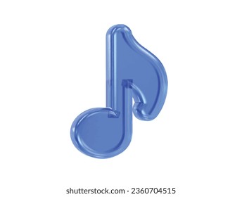 Music icon rendering transparent element
