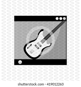 Music icon. Retro concept. Flat illustration