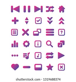 music icon set