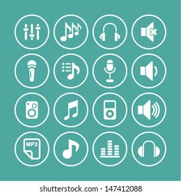 Music icon set