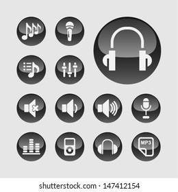 Music icon set