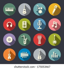 Music icon set