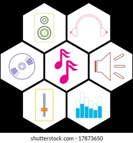 Music icon set