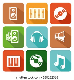 Music icon set