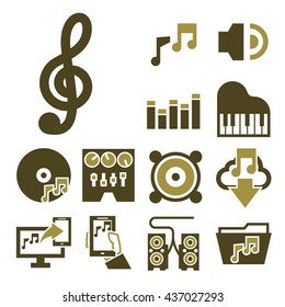 music icon set