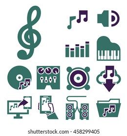 music icon set