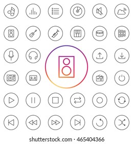 Music Icon Set. 