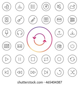 Music Icon Set. 