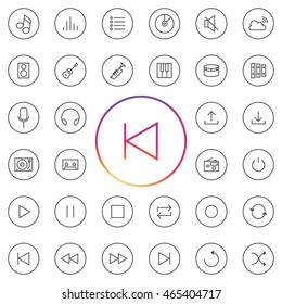 Music Icon Set. 