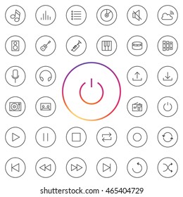 Music Icon Set. 
