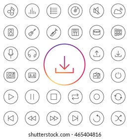 Music Icon Set. 