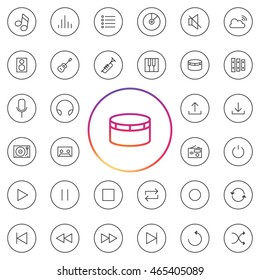 Music Icon Set. 