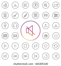 Music Icon Set. 