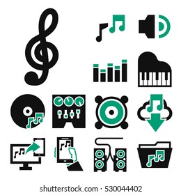 music icon set