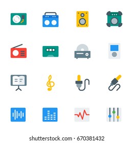 Music icon set