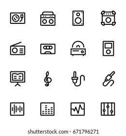 Music icon set