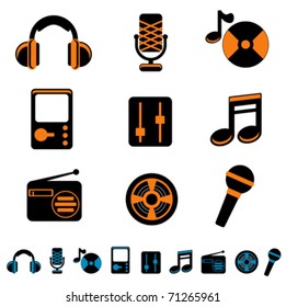 music icon set