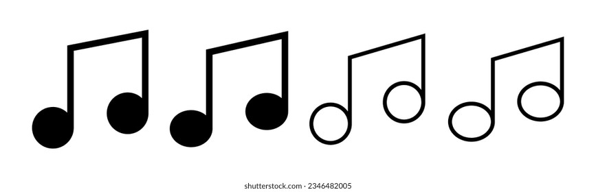 Bild mit dem Musiksymbol. Notenmusikzeichen und -symbol