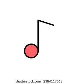 Music icon set illustration. note music sign and symbol