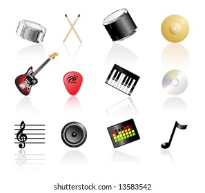 Music Icon Set - Vector