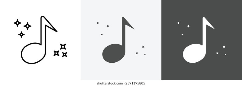 Music icon set vector art