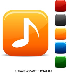 Music icon set. Vector illustration.