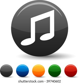 Music icon set. Vector illustration.