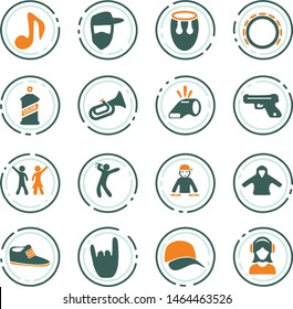 Music icon set for web sites and user interface