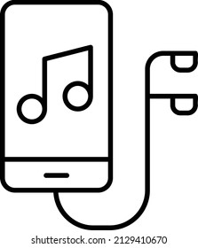 Music Icon. Simple Illustration Of Self Care Sign And Symbol. Modern vector illustration.
