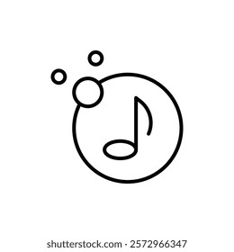 Music icon simple vector symbol