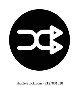 a music icon with solid style. suitable for music and art design
