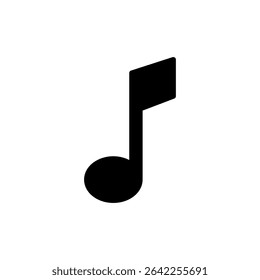 Music icon symbol for apps and websites. note music sign and symbol