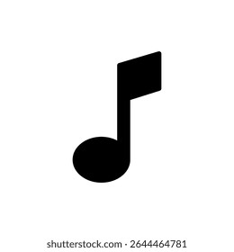 Music icon symbol for apps and websites. note music sign and symbol