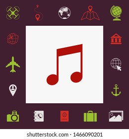 Music icon symbol. Graphic elements for your design
