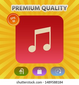Music icon symbol. Graphic elements for your design