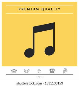 Music icon symbol. Graphic elements for your design