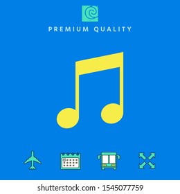 Music icon symbol. Graphic elements for your design