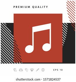 Music icon symbol. Graphic elements for your design