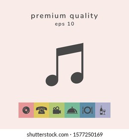 Music icon symbol. Graphic elements for your design