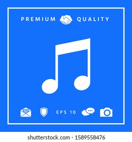 Music icon symbol. Graphic elements for your design